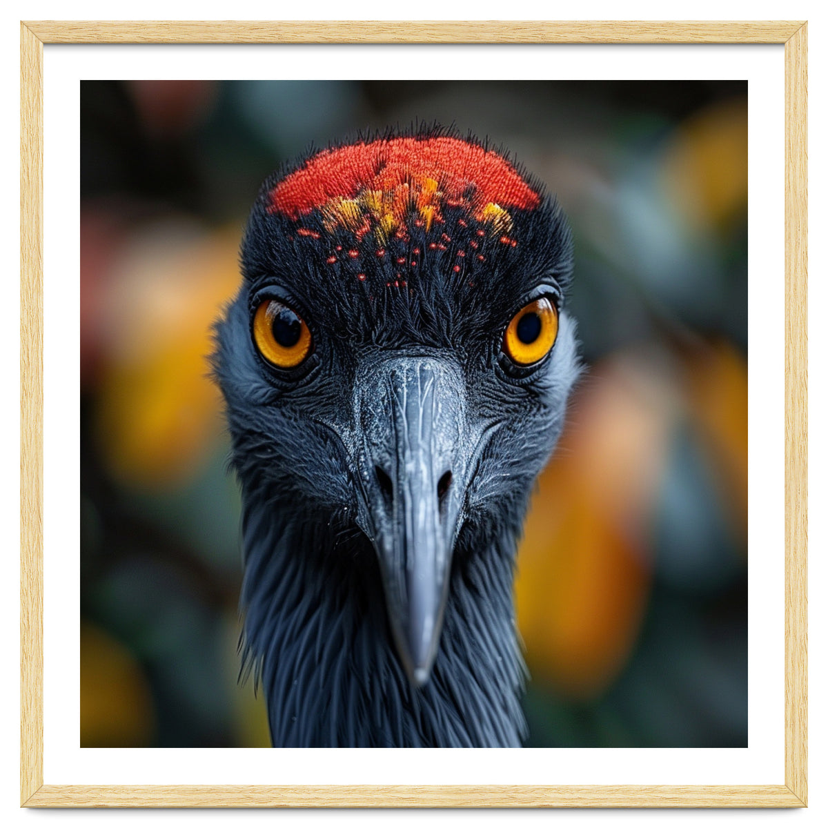 Close Up Of A Strikingly Beautiful Bird Face