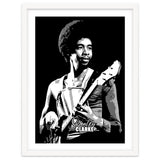 Stanley Clarke American Bassist in Grayscale thumbnail