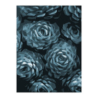 Succulent Plant Blue Ii (Print Only)