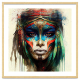 Turquoise Warrior Woman Portrait thumbnail