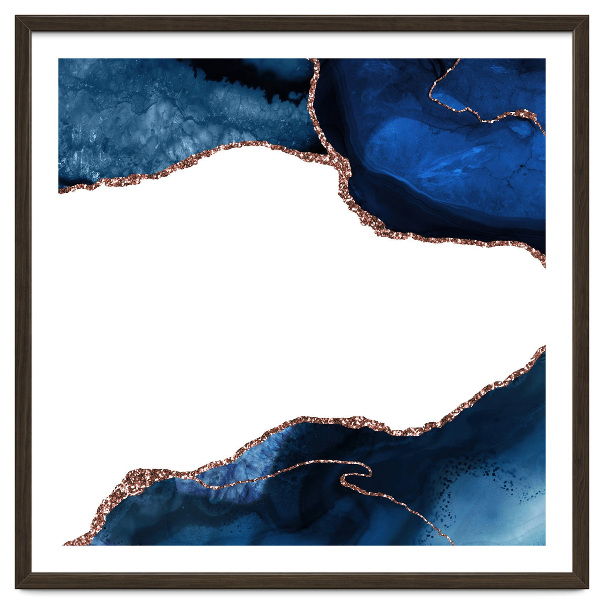 Navy & Rose Gold Agate Texture 25