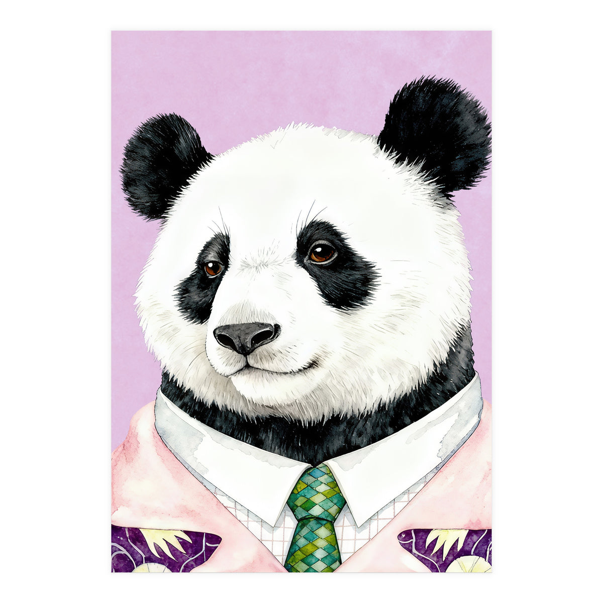Dapper Panda Portrait (Print Only)