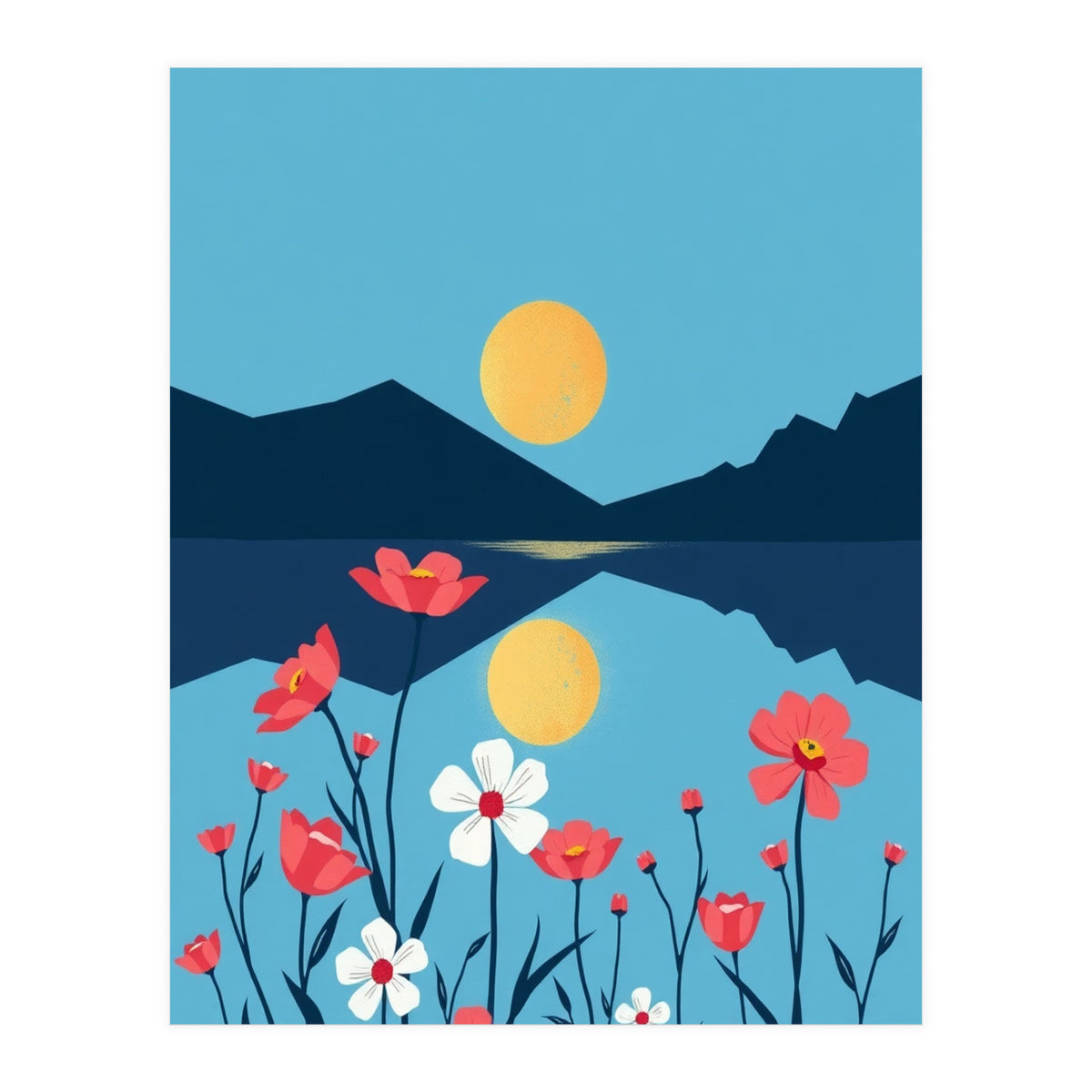 Sun And Flower (Print Only)