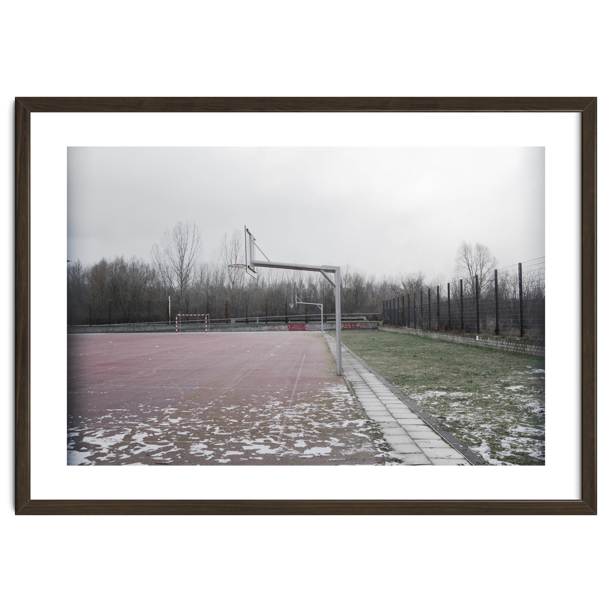 No people basketball court