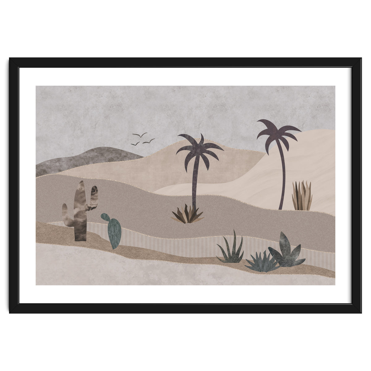 Abstract Landscape Calm Oasis