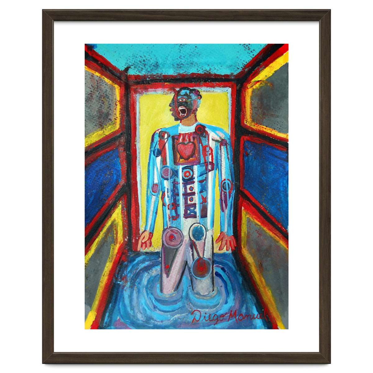 Estudio Cubista De Un Hincha De Futbol 2