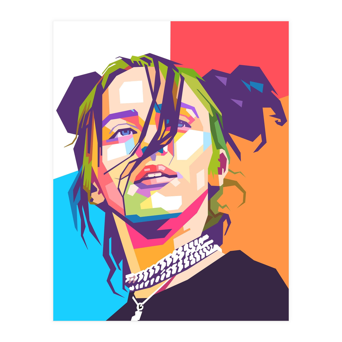 Billie Eillish wpap art  (Print Only)