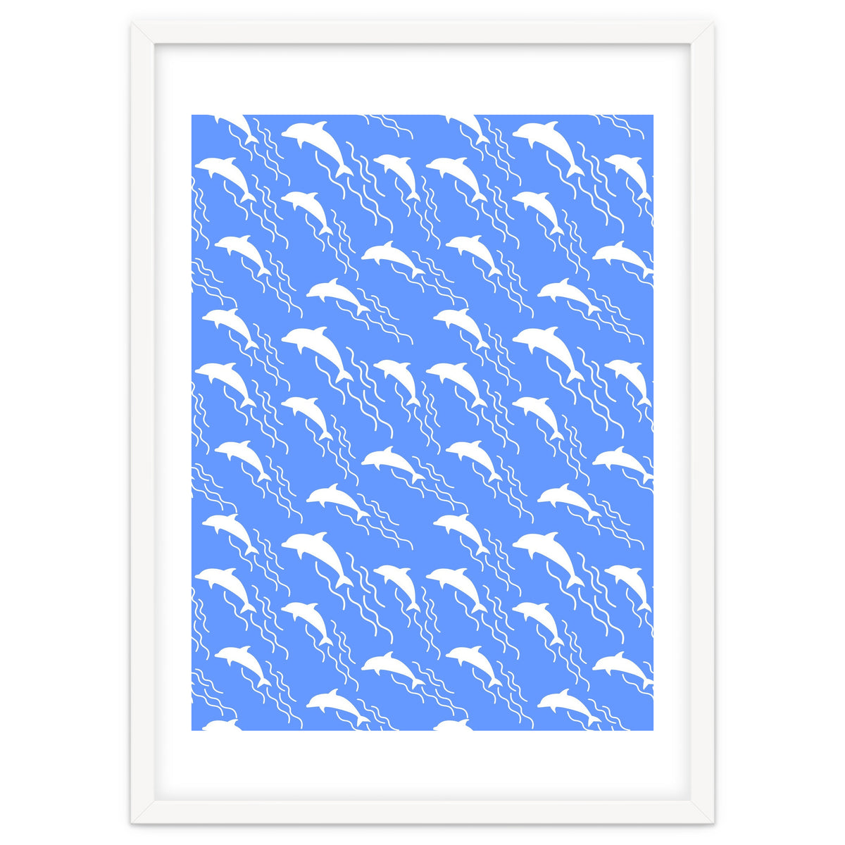 Swimming dolphins