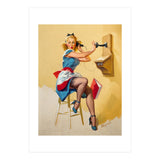 Pinup Gossip Girl On The Phone (Print Only) thumbnail