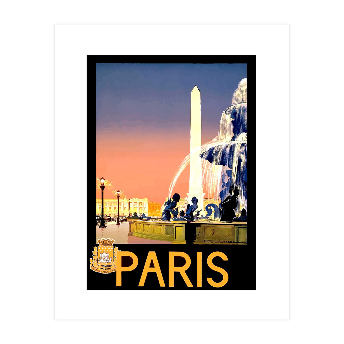 Fountains in Paris (Print Only)