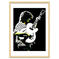 Pat Metheny American Jazz Guitarist Legend in Pop Art