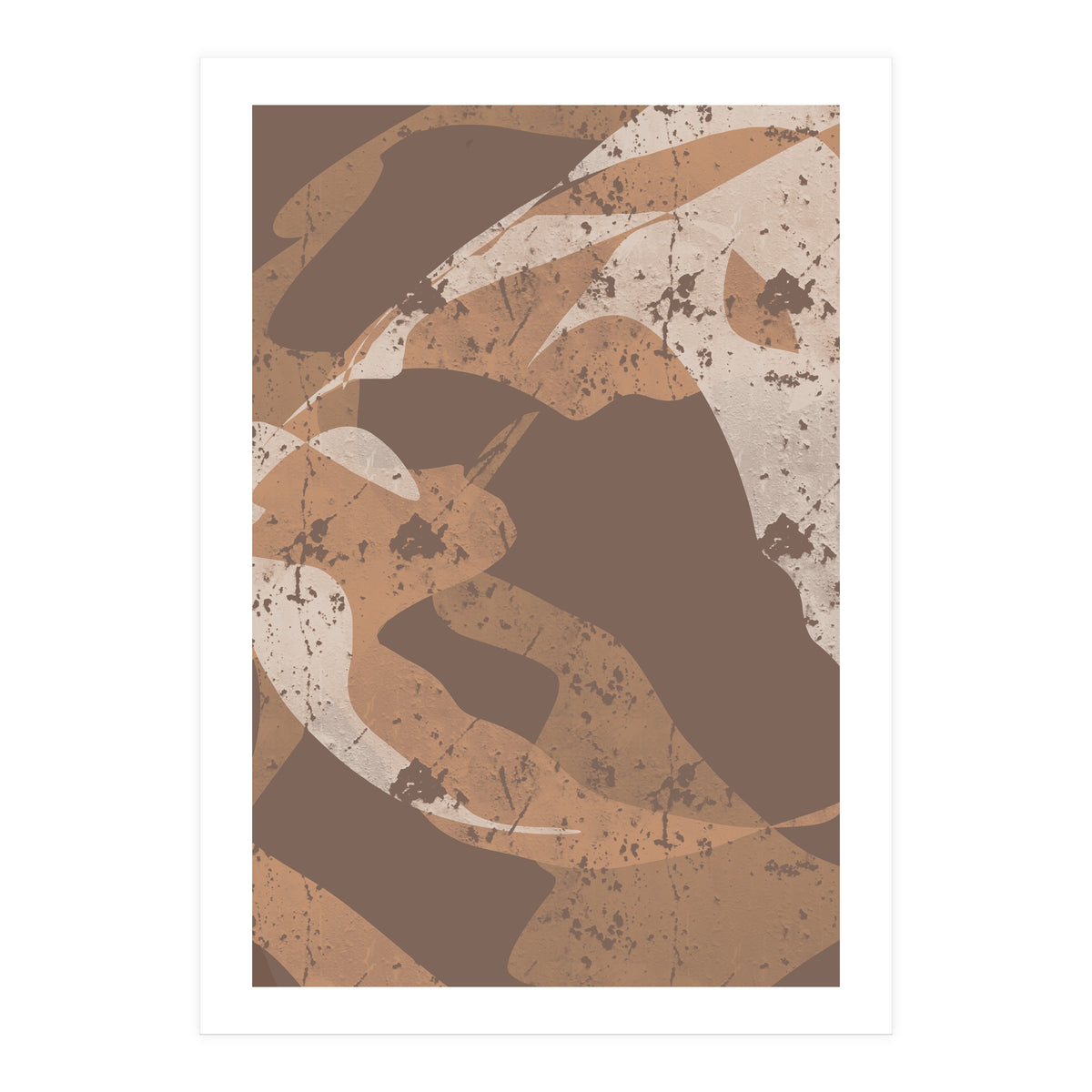 Abstract Brown Harmony (Print Only)