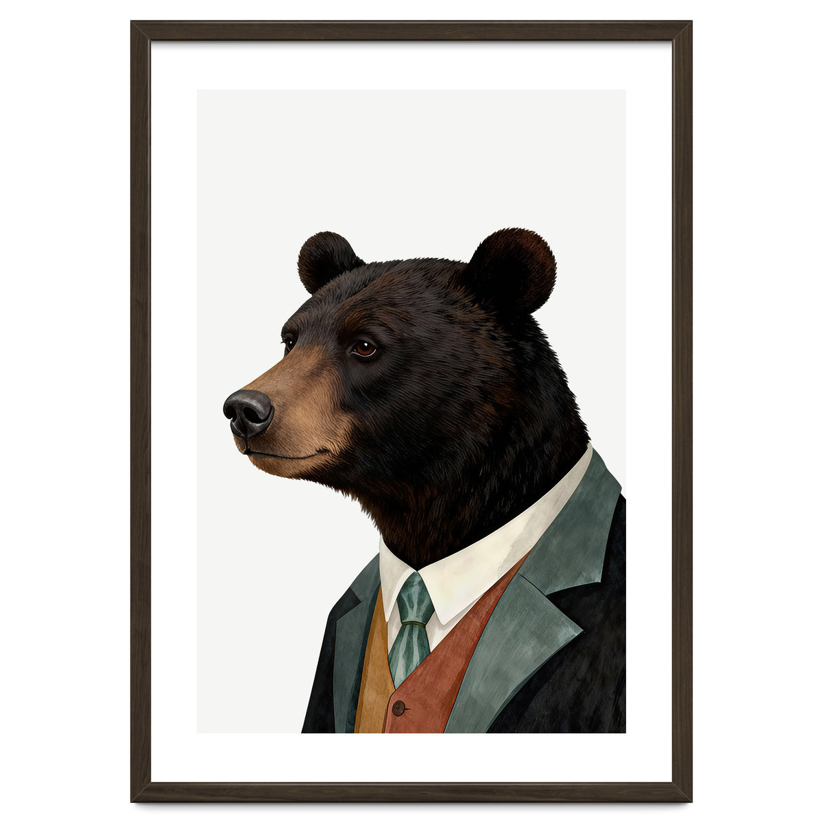 Black Bear In Suit