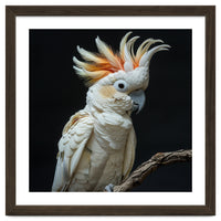 White Cockatoo Parrot Bird Perched On Branch