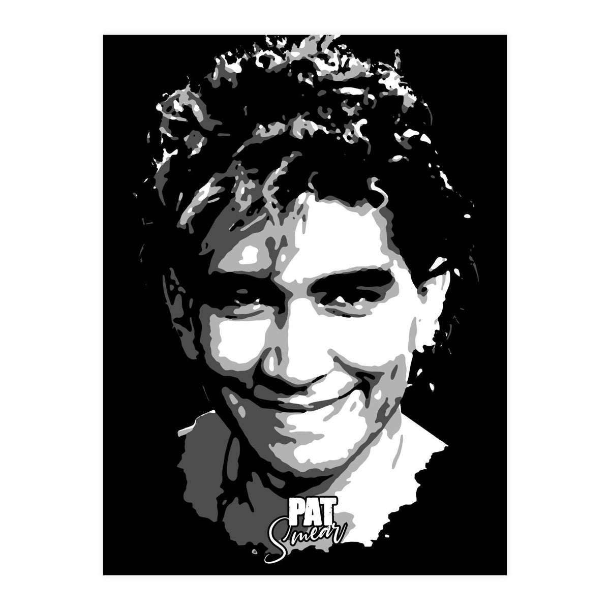 Pat Smear American Musician Legend in Grayscale (Print Only)