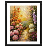 Golden Hour Summer Garden Path Oil Painting thumbnail