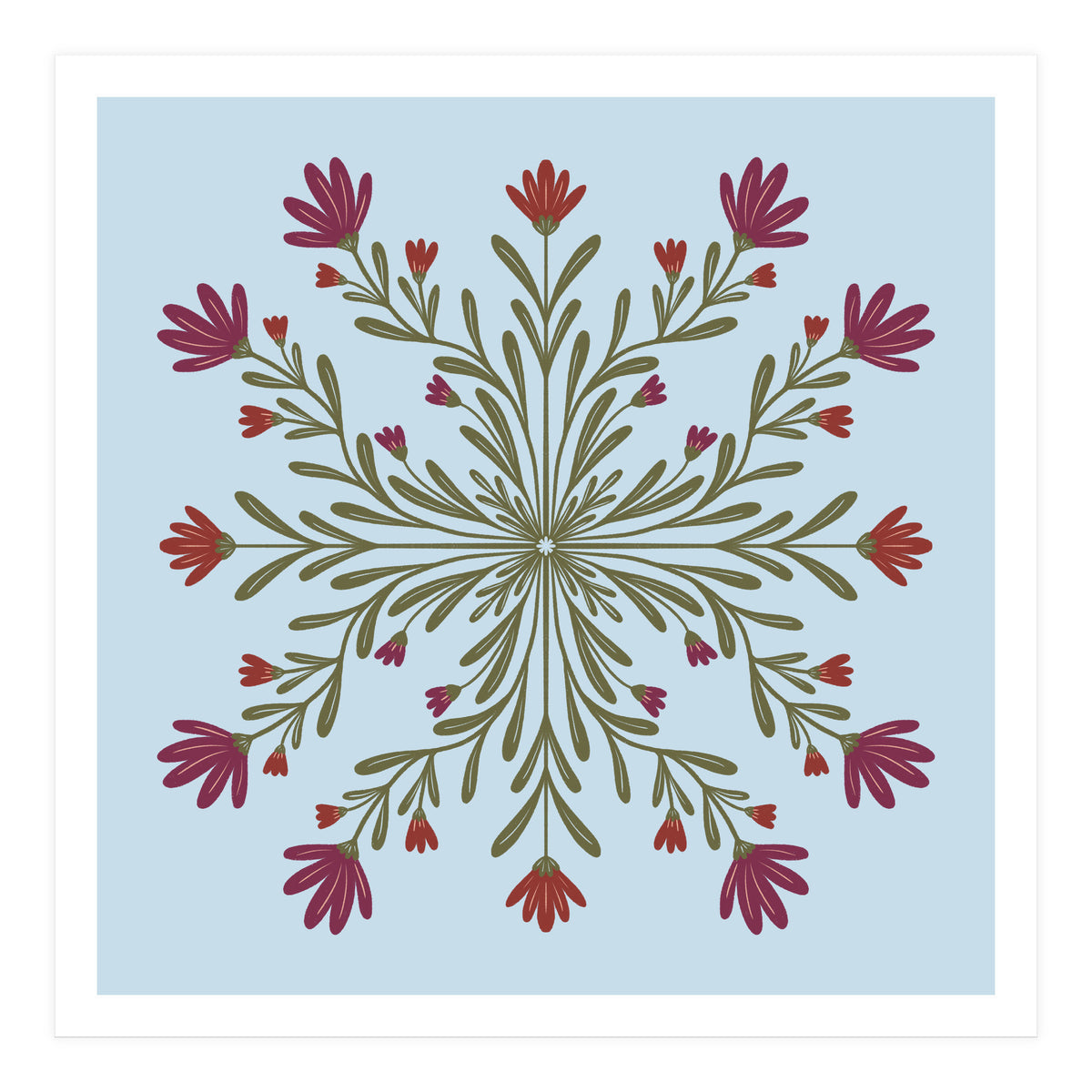 Floral Mandala  (Print Only)