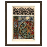 Cyclamen persicum motif in patterns for lace, wallpaper and fabric. thumbnail