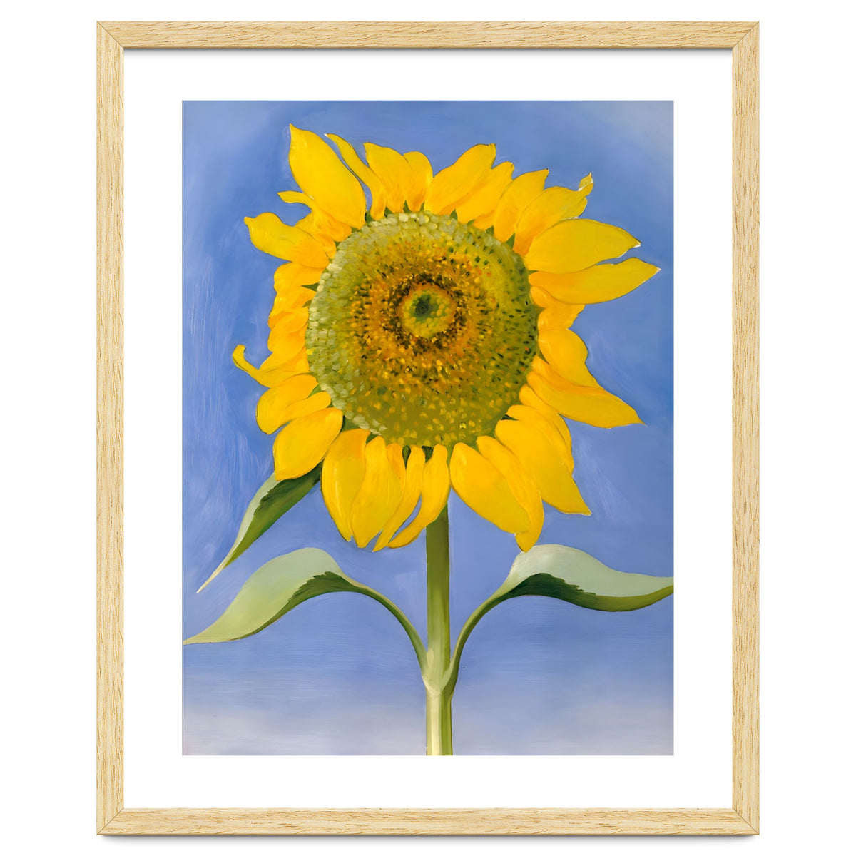 Georgia O’Keeffe – Sunflower, New Mexico (1935) | Bold Modernist Floral Painting Inspired by the American Southwest