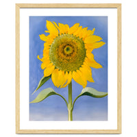 Georgia O’Keeffe – Sunflower, New Mexico (1935) | Bold Modernist Floral Painting Inspired by the American Southwest
