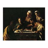 Caravaggio / 'Supper at Emmaus', 1606, Oil on canvas, 141 x 175 cm. JESUS. CRISTO RESUCITADO. (Print Only) thumbnail