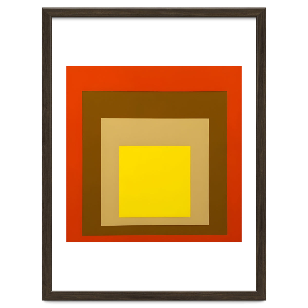 Josef Albers - Red, Brown, Golden
