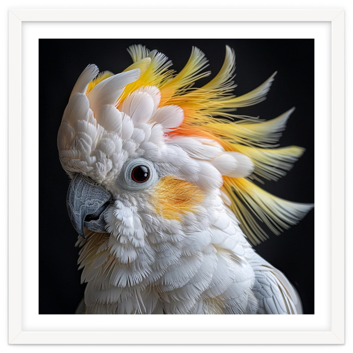 Beautiful Cockatoo Parrot Portrait Headshot