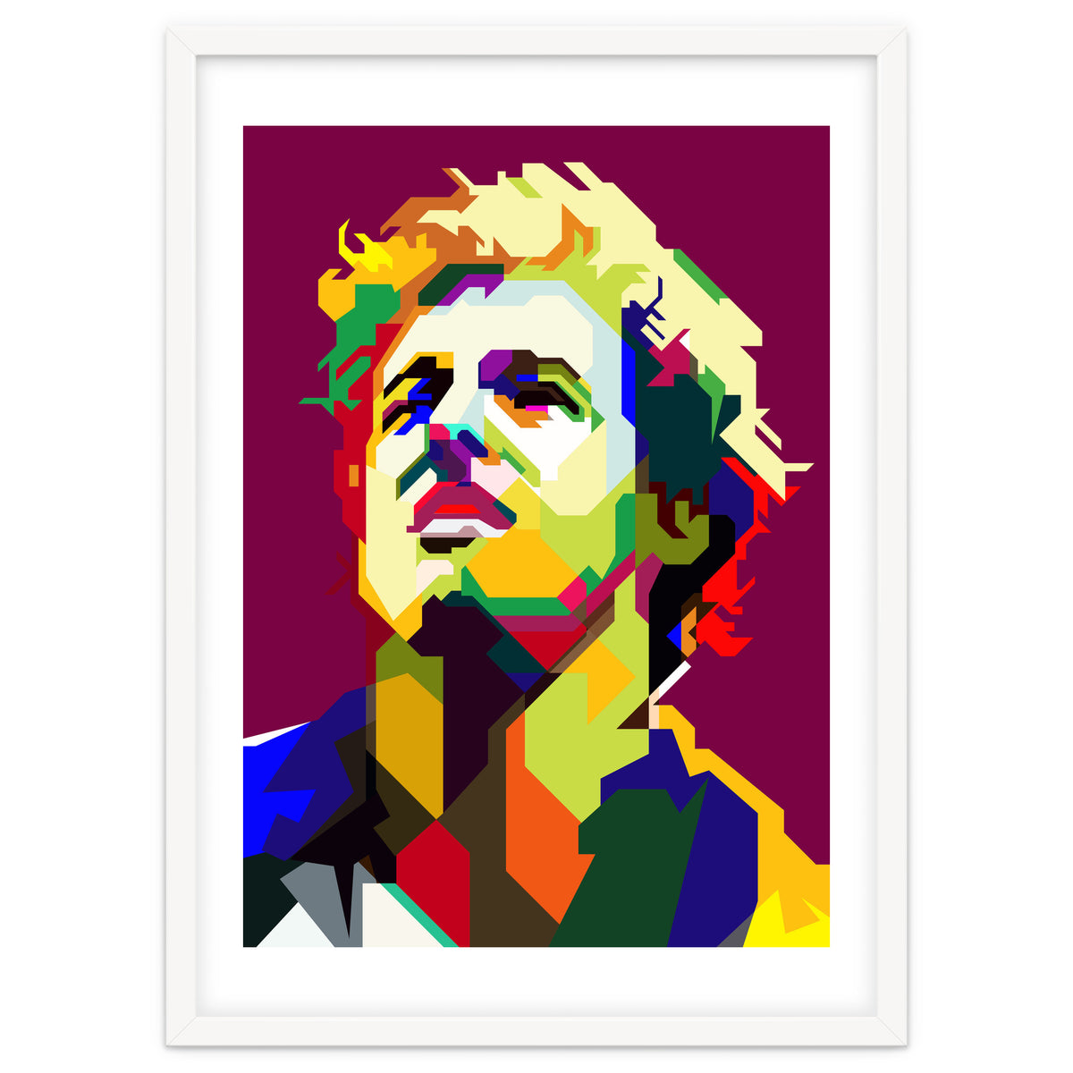 Bruce Springsteen Pop Art WPAP