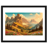 Vintage Dolomites Poster, Italy thumbnail