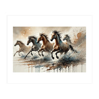 Wild Horses Rush (Print Only)