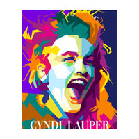 Cindy Lauper 80s Retro Singer Art WPAP (Print Only)