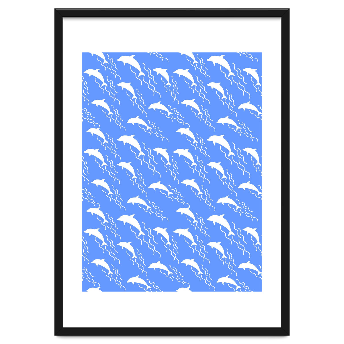 Swimming dolphins