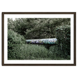 Graffiti pipe among the summer forest thumbnail