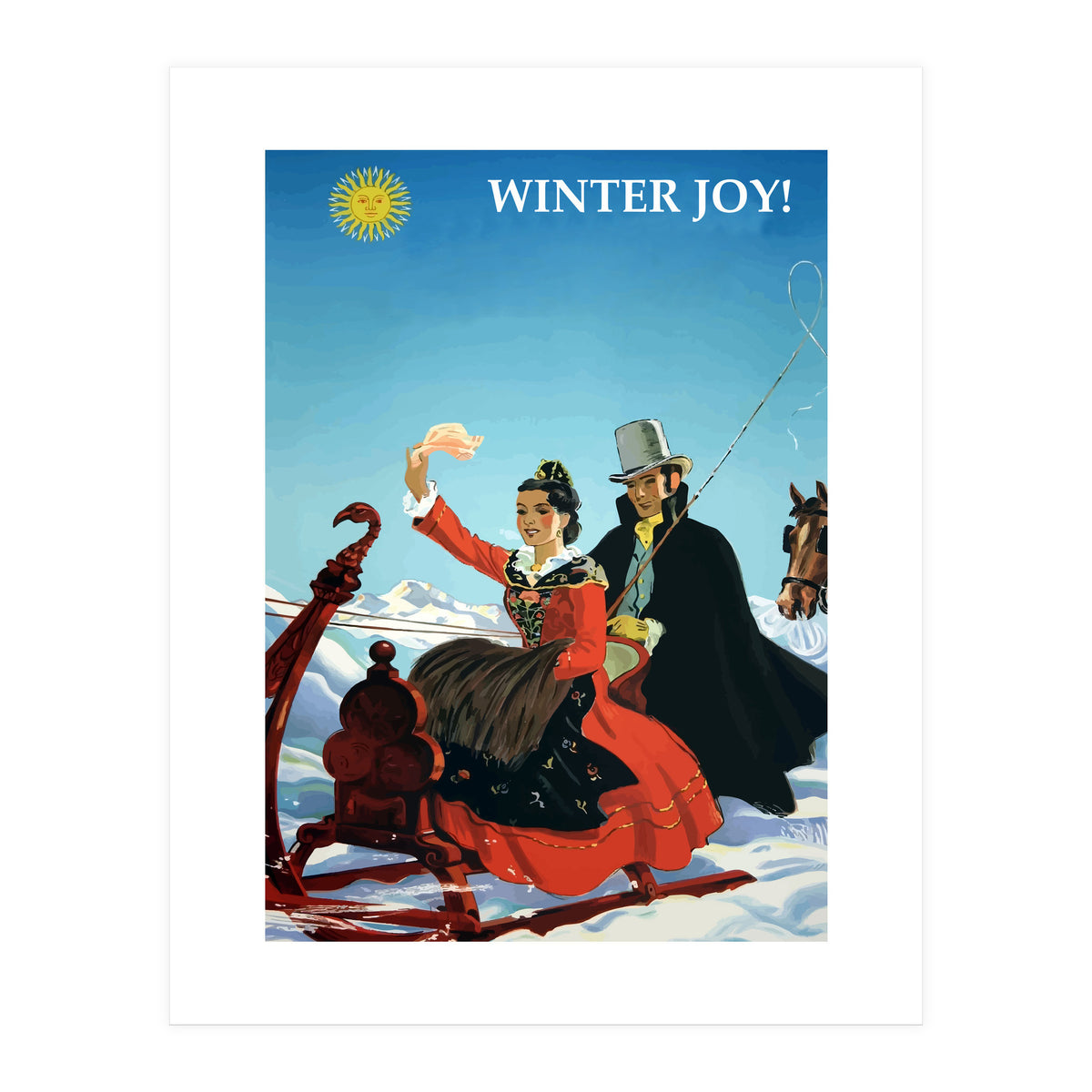 Winter Joy in Switzerland (Print Only)