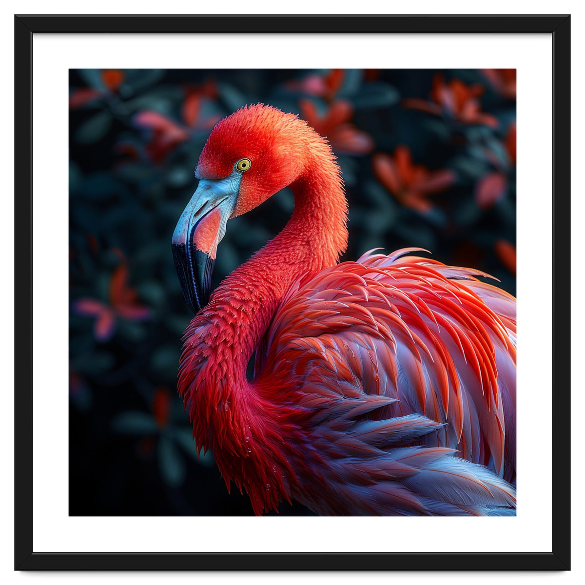 Vibrant Flamingo Bird Profile Majestic Pose