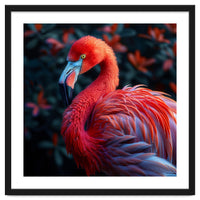 Vibrant Flamingo Bird Profile Majestic Pose