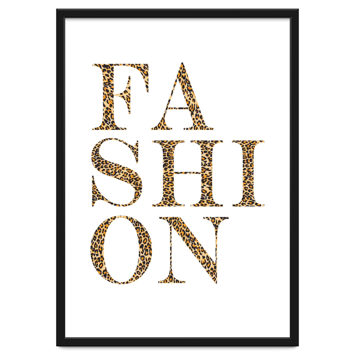 Fashion, Leopard Print Letters, Modern Chic decor