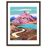 Alice In Wonder Valley, Nature Landscape Floral Positivity Meadow, Mountains Travel Pastel Bohemian Eclectic Spring, River Hope Vintage Good Vibes thumbnail
