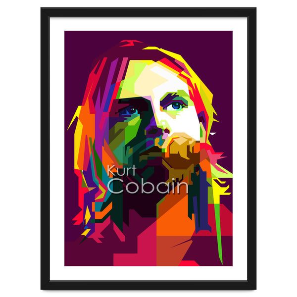Kurt Cobain Grunge Music Pop Art WPAP