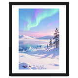 Northern Lights, Aurora Sky, Arctic Landscape, Aurora borealis, Snow Fall thumbnail