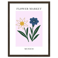 Munich Flower Market - Minimalist Edelweiss Botanical Print