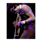 Miles Davis American Jazz Trumpeter Legend Colorful Art (Print Only) thumbnail