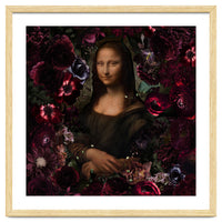 Mona Lisa And Dark Flowers
