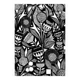 African Tribal, Black & White Abstract Drawing Sketch Line Art, Rustic Botanical Illustration, Bohemian Eclectic Scandinavian Vintage Bold (Print Only) thumbnail