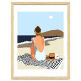 No Posting, No Liking, Just Living, Solitude Solo Woman Travel, Boss Lady Beach Ocean Sea, Summer Tan Bohemian thumbnail