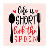 Life Is Short Lick The Spoon  (Print Only) thumbnail