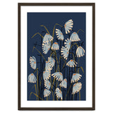 Linocut flower meadow blue thumbnail