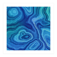 Blue Agate Texture 08 (Print Only)