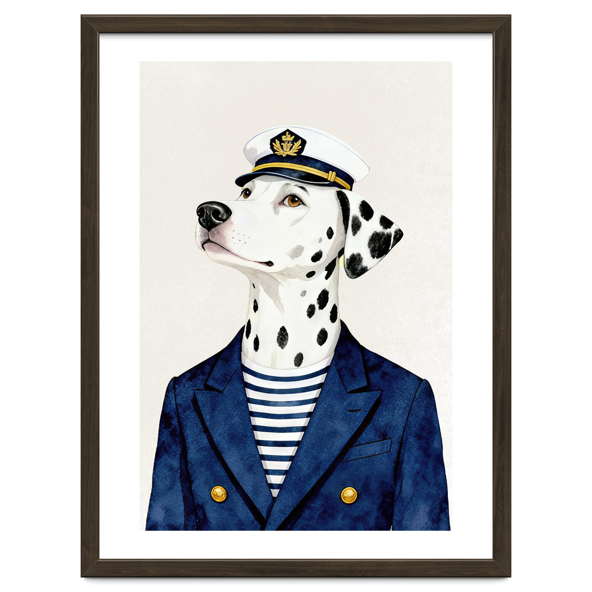 Dalmatian dog As captain