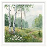 Birch Grove Serenity: A Meadow Wildflower Path thumbnail
